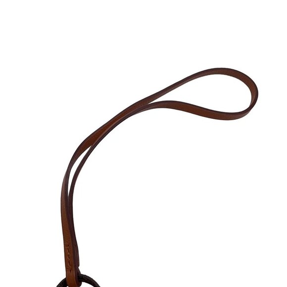 HERMES SacOrange Bag Charm Lambskin Feu/Gold - Picture 9 of 9